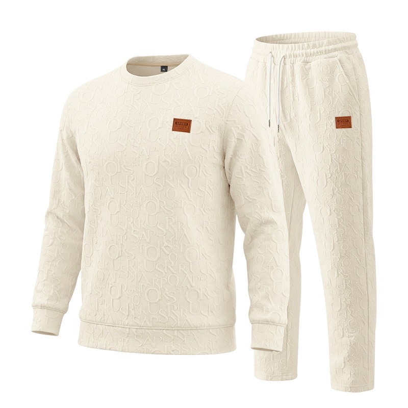 Embellish Knit - Męski zestaw z teksturą na wiosnę