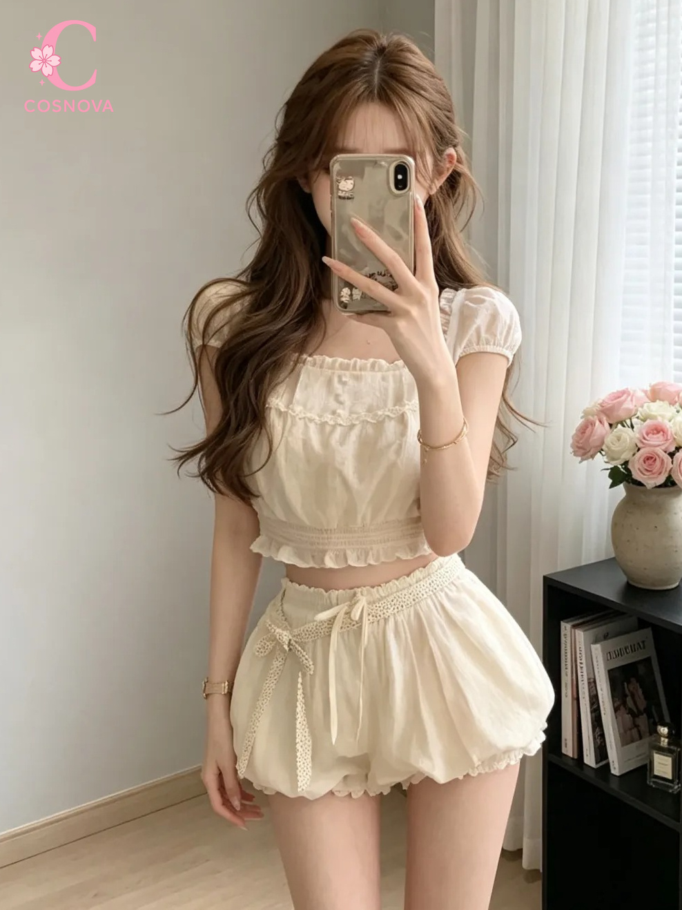 Letni Zestaw Dwuczęściowy w St – Elastic Lace Trim recenzja i cena