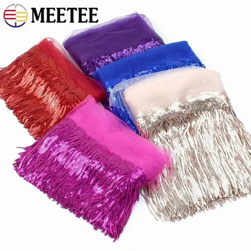 2/5/10 jardów haft cekinowy fr – Beaded Trim Fringe recenzja i cena