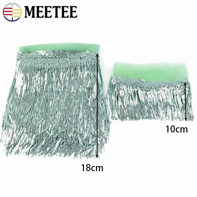2/5/10 jardów haft cekinowy fr – Beaded Trim Fringe recenzja i cena