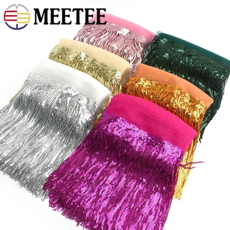 2/5/10 jardów haft cekinowy fr – Beaded Trim Fringe recenzja i cena