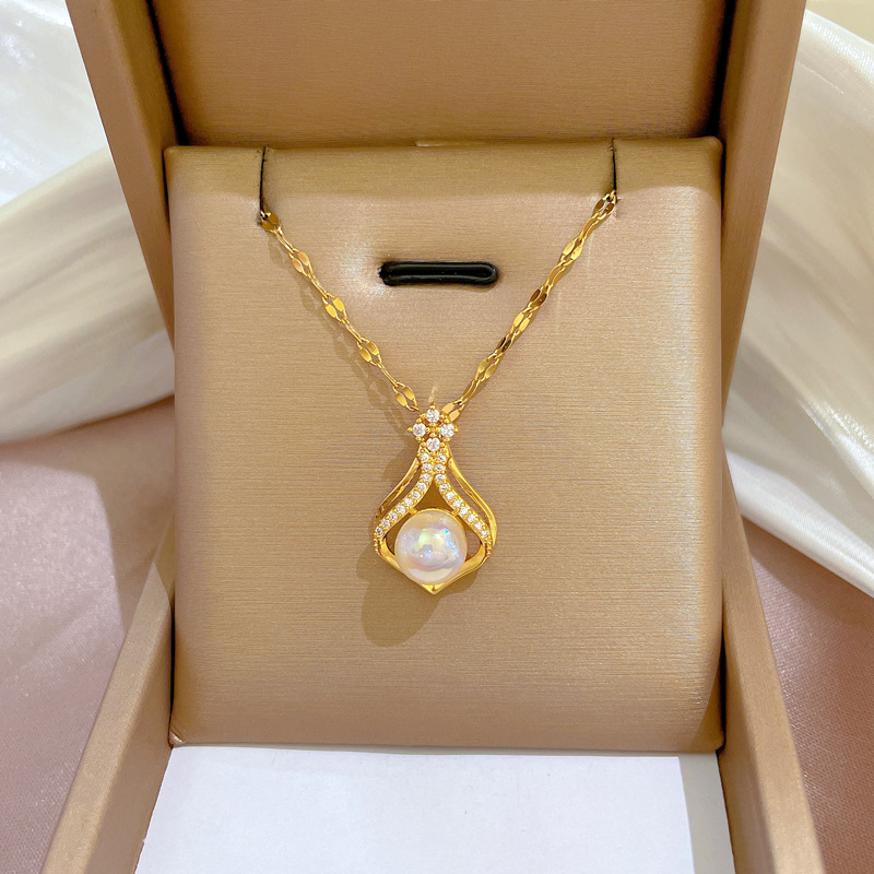 Elegancki damski naszyjnik z p – Pearl Trim Chain recenzja i cena